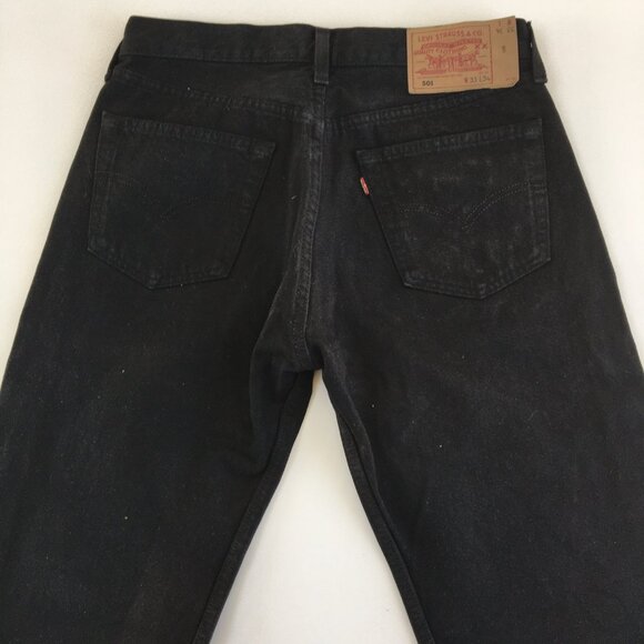 Vintage Levi's 501 Black Jeans - Picture 6 of 16